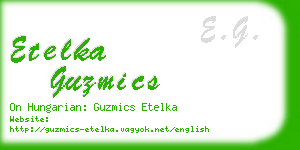 etelka guzmics business card